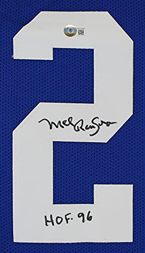 Mel Renfro"HOF 96" Authentic Signed Blue Pro Style Jersey BAS Witnessed - 757 Sports Collectibles