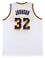 Magic Johnson Authentic Signed White Pro Style Jersey Autographed BAS Witnessed - 757 Sports Collectibles