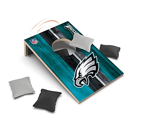 SOAR NFL Tabletop Cornhole Game and Bluetooth Speaker, Philadelphia Eagles - 757 Sports Collectibles