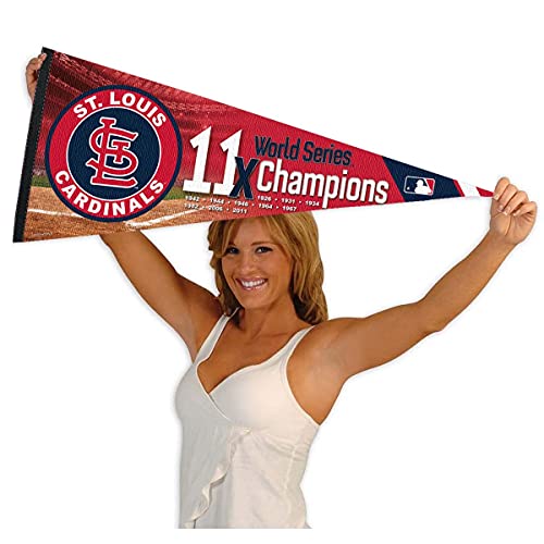 WinCraft Cardinals 11 Time Champions Pennant Flag - 757 Sports Collectibles