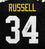 Andy Russell Autographed Black Pro Style Jersey - JSA Witnessed Auth 4 N/O - 757 Sports Collectibles