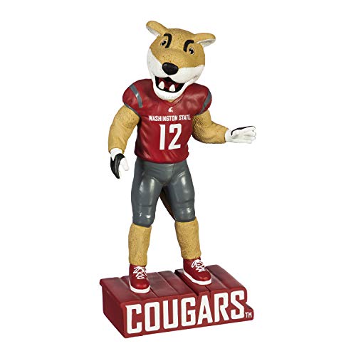 Team Sports America NCAA Washington State University Fun Colorful Mascot Statue 12 Inches Tall - 757 Sports Collectibles