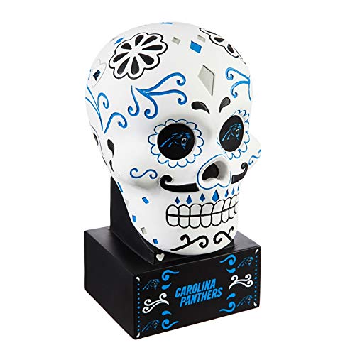 Team Sports America Carolina Panthers, Sugar Skull Statue - 757 Sports Collectibles