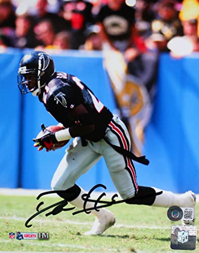 Deion Sanders Signed Atlanta Falcons 8x10 Running HM Photo-Beckett W Hologram Black - 757 Sports Collectibles