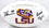 Devin White Autographed LSU Tigers Logo Football w/Insc.-Beckett W Hologram Black - 757 Sports Collectibles