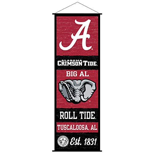 Alabama Crimson Tide Banner and Scroll Sign - 757 Sports Collectibles