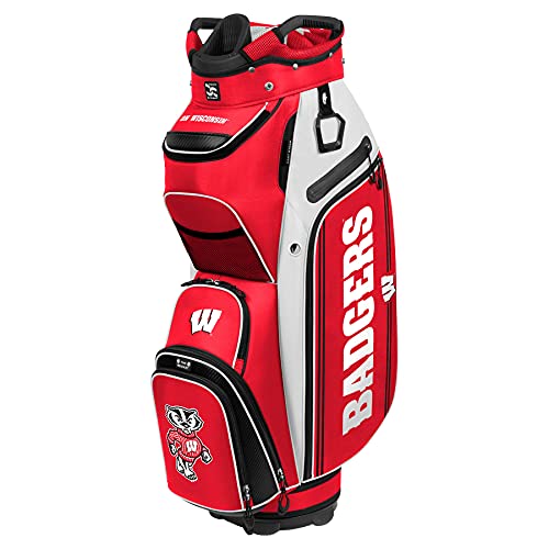 Wisconsin Badgers Bucket III Cooler Cart Golf Bag - 757 Sports Collectibles