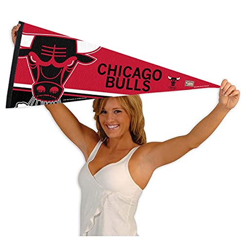 WinCraft Chicago Bulls Throwback Retro Vintage Pennant Flag - 757 Sports Collectibles