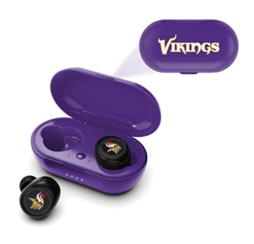 NFL Minnesota Vikings True Wireless Earbuds, Team Color - 757 Sports Collectibles