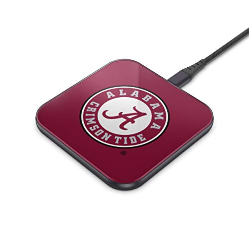 NCAA Alabama Crimson Tide Wireless Charging Pad, White - 757 Sports Collectibles