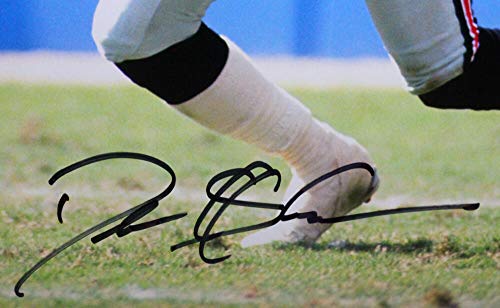 Deion Sanders Signed Atlanta Falcons 16x20 Running HM Photo - Beckett W Black - 757 Sports Collectibles