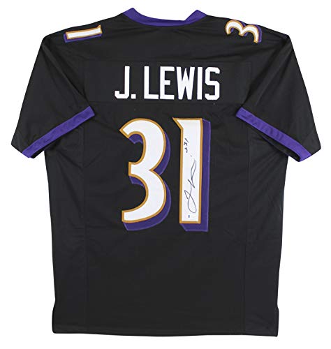 Jamal Lewis Authentic Signed Black Pro Style Jersey Autographed BAS Witnessed - 757 Sports Collectibles