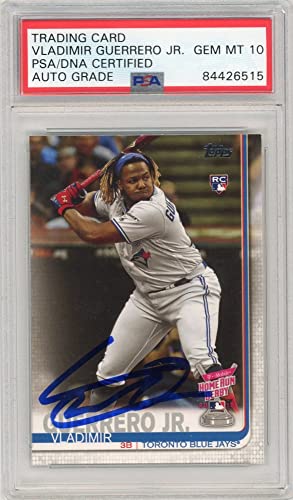 Vladimir Guerrero Jr 2019 Topps Update Autographed Rookie Card #272 - PSA/DNA 10 - 757 Sports Collectibles