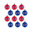 NFL Buffalo Bills 12 Pack Ball Hanging Tree Holiday Ornament Set12 Pack Ball Hanging Tree Holiday Ornament Set, Team Color, One Size - 757 Sports Collectibles