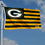 WinCraft Green Bay Packers USA American Nation Stripes 3x5 Grommet Flag - 757 Sports Collectibles