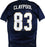 Chase Claypool Autographed Navy Blue College Style Jersey-Beckett W Hologram Black - 757 Sports Collectibles