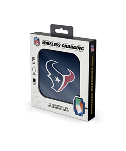 NFL Houston Texans Wireless Charging Pad, White - 757 Sports Collectibles