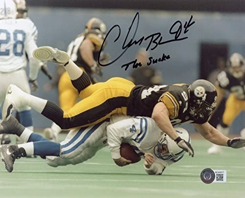 Chad Brown The Snake Autographed Pittsburgh 8x10 Photo - BAS - 757 Sports Collectibles