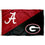 College Flags & Banners Co. Split Alabama vs Georgia House Divided 3x5 Flag - 757 Sports Collectibles