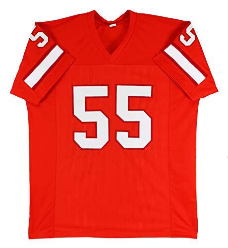 Derrick Brooks Authentic Signed Orange Throwback Pro Style Jersey BAS Witnessed - 757 Sports Collectibles