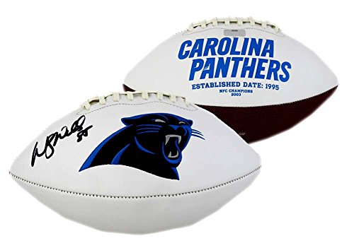 Wesley Walls Autographed/Signed Carolina Panthers Embroidered NFL Football - 757 Sports Collectibles