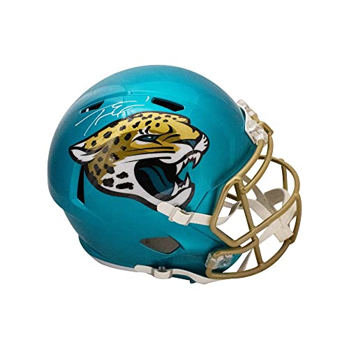 Travis Etienne Autographed Jacksonville Flash Replica Full-Size Football Helmet - BAS - 757 Sports Collectibles