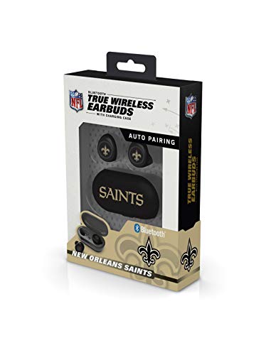 NFL New Orleans Saints True Wireless Earbuds, Team Color - 757 Sports Collectibles