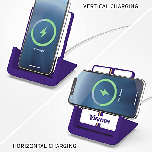 SOAR NFL Wireless Charging Stand, Minnesota Vikings - 757 Sports Collectibles