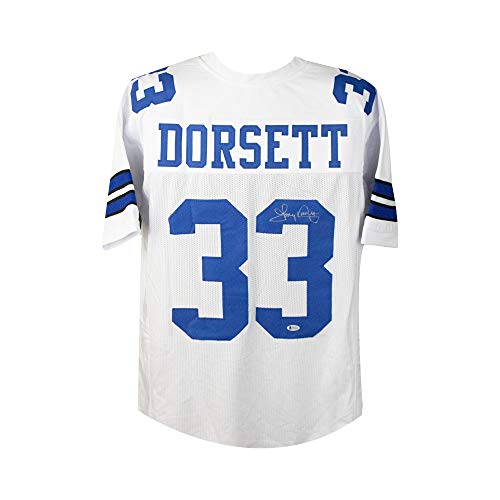 Tony Dorsett Autographed Dallas Cowboys Custom Football Jersey - BAS COA - 757 Sports Collectibles