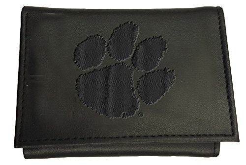 Team Sports America Leather Clemson Tigers Tri-fold Wallet - 757 Sports Collectibles