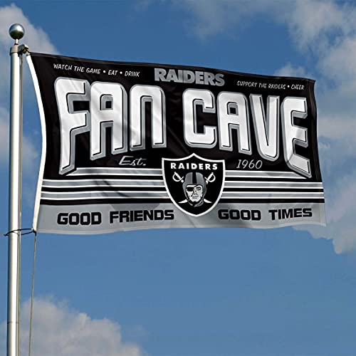WinCraft Las Vegas Raiders Fan Man Cave Banner Flag - 757 Sports Collectibles