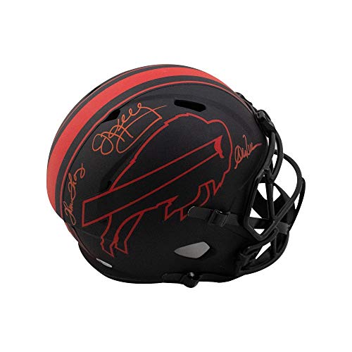 Bills Dynasty Kelly Reed Thomas Autographed Bills Eclipse Replica F/S Football Helmet BAS - 757 Sports Collectibles