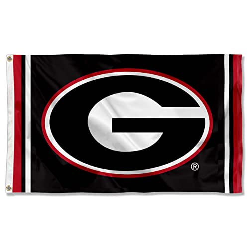 Georgia Bulldogs Black Large Outdoor Banner Flag - 757 Sports Collectibles