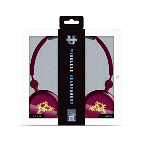 SOAR NCAA Bluetooth On-Ear Headphones, Minnesota Golden Gophers - 757 Sports Collectibles