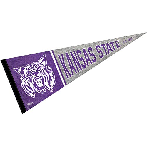 Kansas State Wildcats Pennant Throwback Vintage Banner - 757 Sports Collectibles