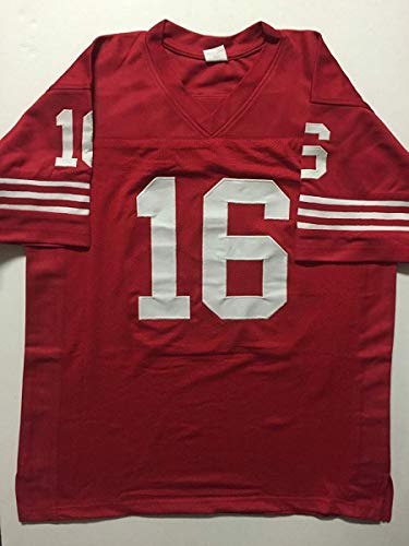 Autographed/Signed Joe Montana San Francisco Red Football Jersey JSA COA - 757 Sports Collectibles