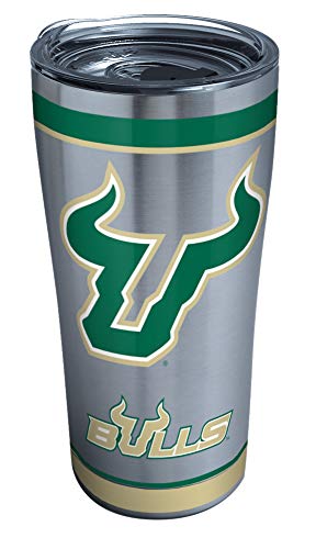 Tervis Triple Walled University of South Florida Bulls Insulated Tumbler Cup Keeps Drinks Cold & Hot, 20oz - Stainless Steel, Tradition - 757 Sports Collectibles