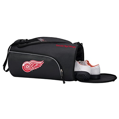 NORTHWEST NHL Detroit Red Wings "Squadron" Duffel Bag, 20" x 10.75" x 10.75", Squadron - 757 Sports Collectibles