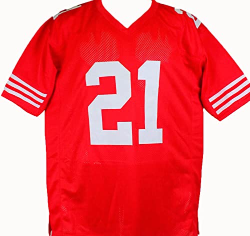 Frank Gore Autographed Red Pro Style Jersey-Beckett W Hologram Black - 757 Sports Collectibles