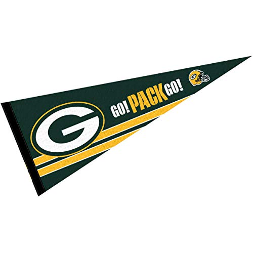 WinCraft Green Bay Packers Go Pack Go Pennant Banner Flag - 757 Sports Collectibles