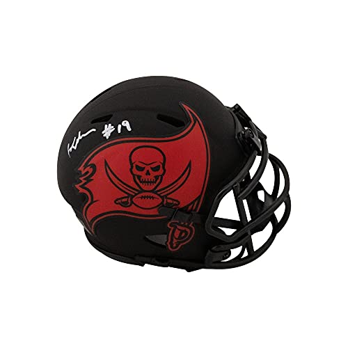 Keyshawn Johnson Autographed Buccaneers Eclipse Mini Football Helmet - BAS COA - 757 Sports Collectibles