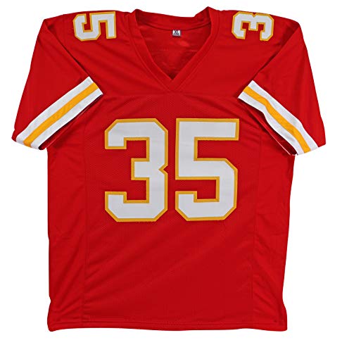 Christian Okoye Authentic Signed Red Pro Style Jersey Autographed JSA Witness - 757 Sports Collectibles