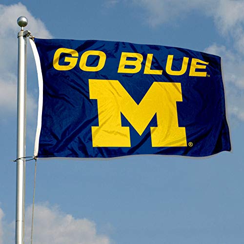 Michigan Wolverines Large Go Blue 3x5 College Flag - 757 Sports Collectibles