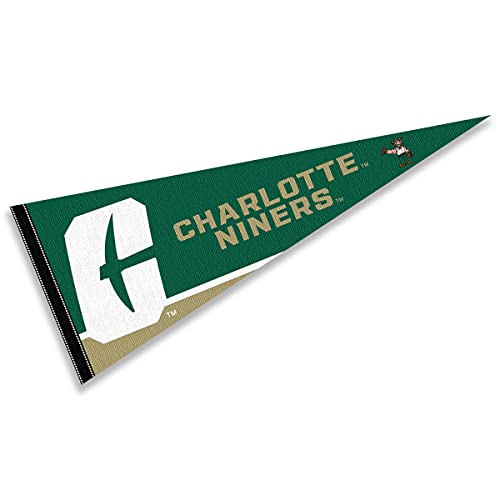 College Flags & Banners Co. UNC Charlotte Pennant Full Size Felt - 757 Sports Collectibles