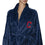 The Northwest Company Cleveland Indians Silk-Touch Bath Robe - L/XL - Blue - 757 Sports Collectibles
