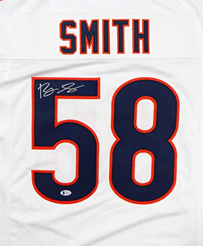 Roquan Smith Autographed White Pro Style Jersey- Beckett Authenticated - 757 Sports Collectibles