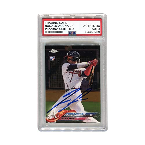 Ronald Acuna Jr 2018 Topps Chrome RC Rookie Autograph PSA/DNA - 757 Sports Collectibles