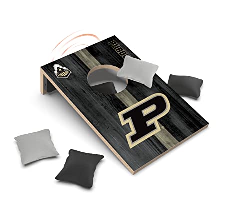SOAR NCAA Tabletop Cornhole Game and Bluetooth Speaker, Purdue Boilermakers - 757 Sports Collectibles