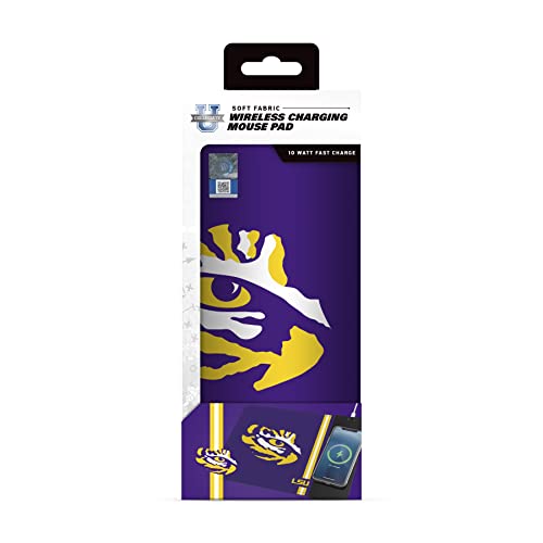 SOAR NCAA Wireless Charging Mouse Pad, LSU Tigers - 757 Sports Collectibles