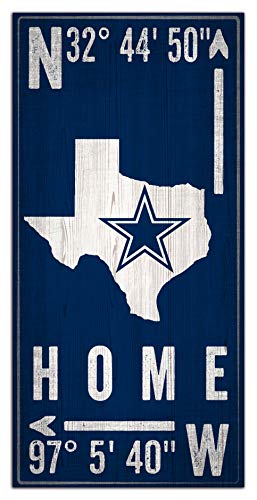 Fan Creations NFL Dallas Cowboys Unisex Dallas Cowboys Coordinate Sign, Team Color, 6 x 12 - 757 Sports Collectibles